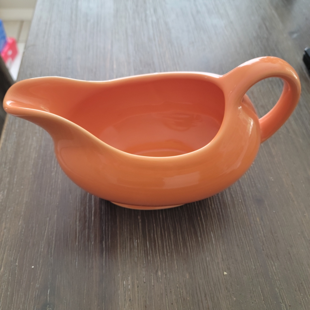 Fiestaware Orange Gravy Boat